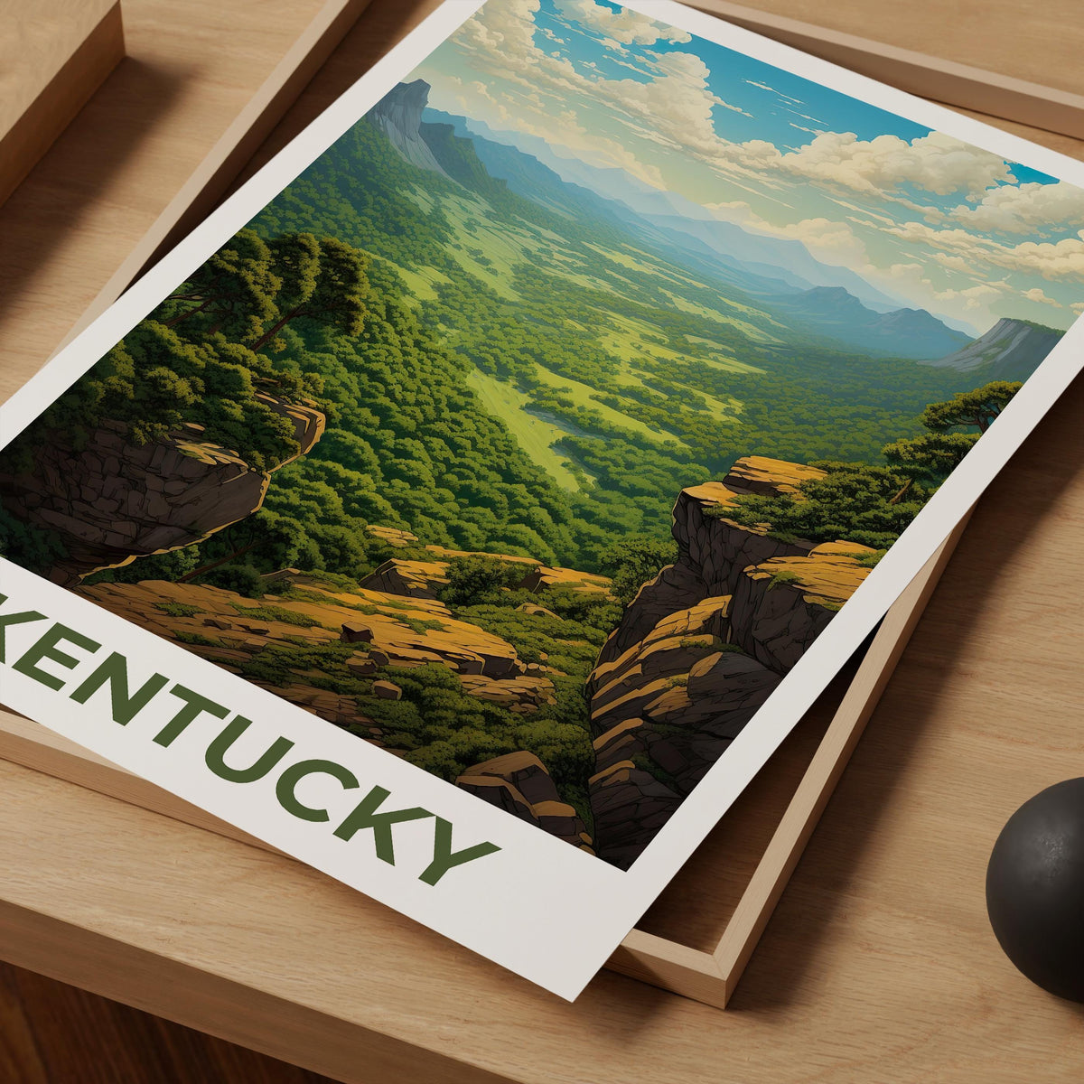 Kentucky Cumberland Poster — Green Valley Overlook Print