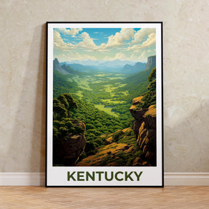 Kentucky Cumberland Poster — Green Valley Overlook Print