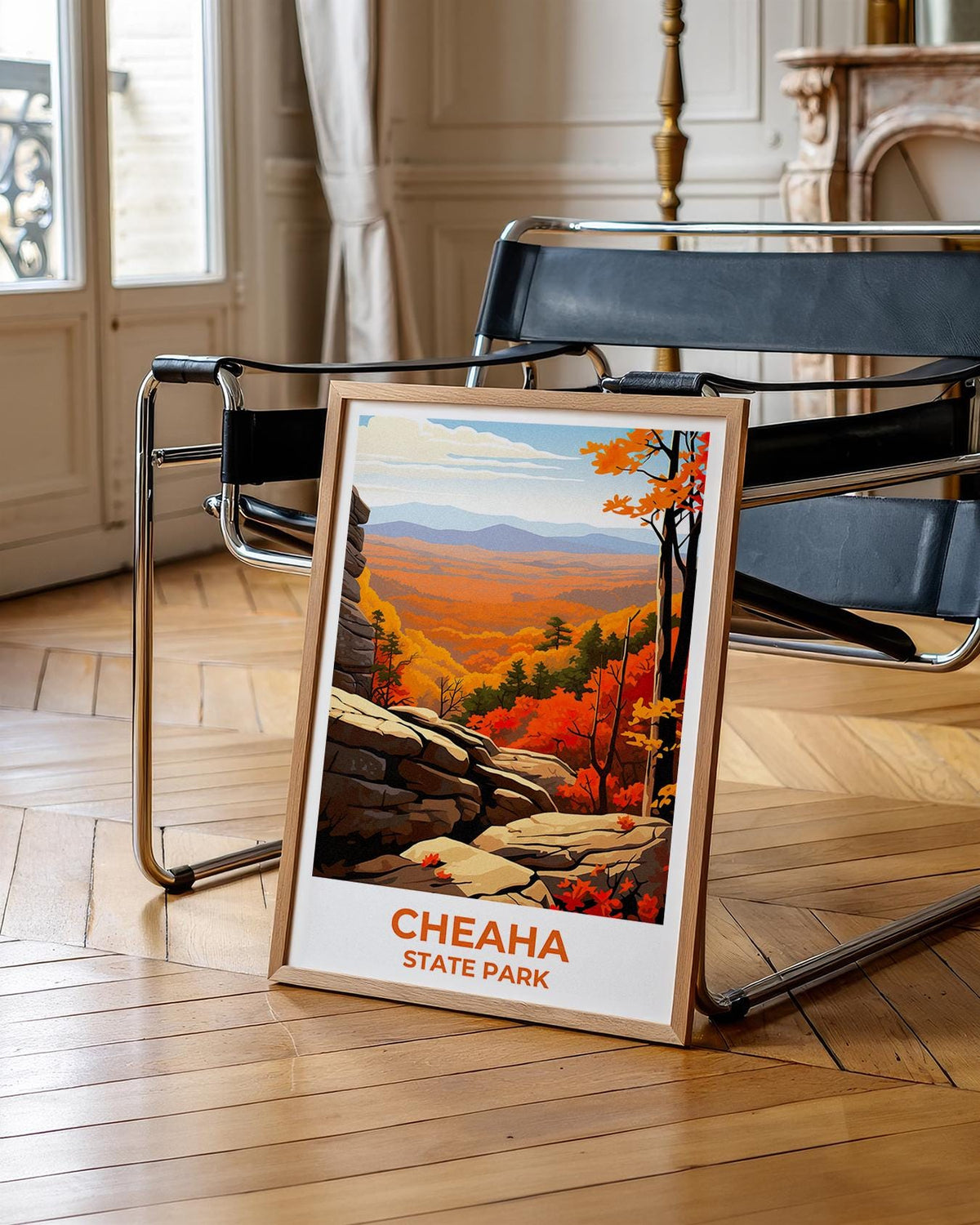 Cheaha State Park Print, Alabama Autumn Overlook Art
