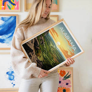 Alabama Cheaha State Park Poster – Sunset Overlook Art