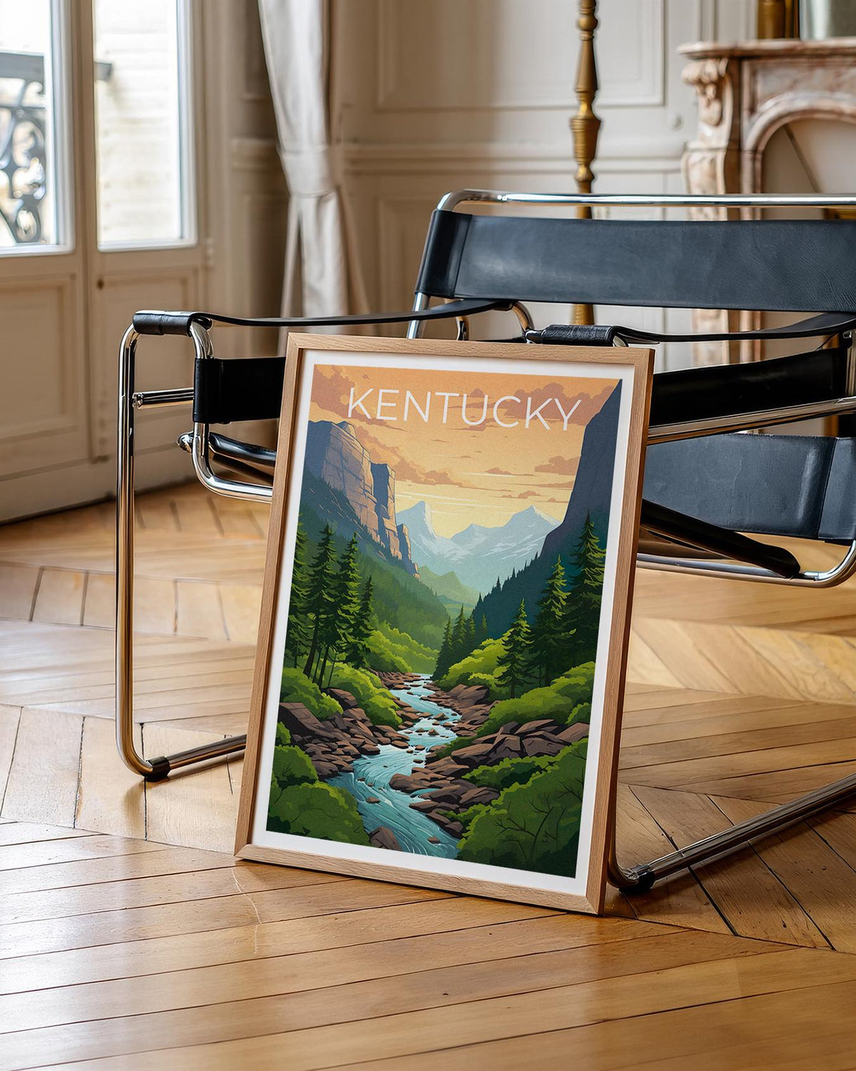 Kentucky Rocky Stream Valley Print - Appalachian Art