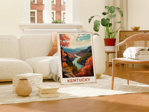 Kentucky Appalachia Poster – Fall River Gorge View