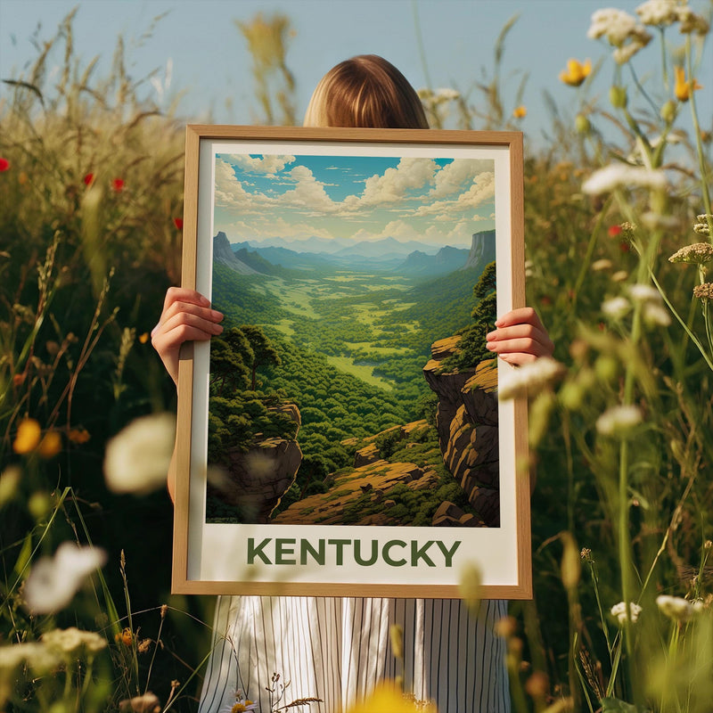 Kentucky Cumberland Poster — Green Valley Overlook Print