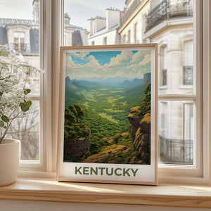 Kentucky Cumberland Poster — Green Valley Overlook Print