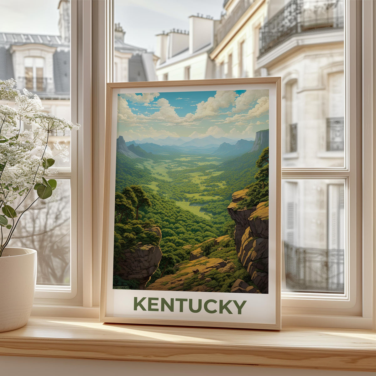 Kentucky Cumberland Poster — Green Valley Overlook Print