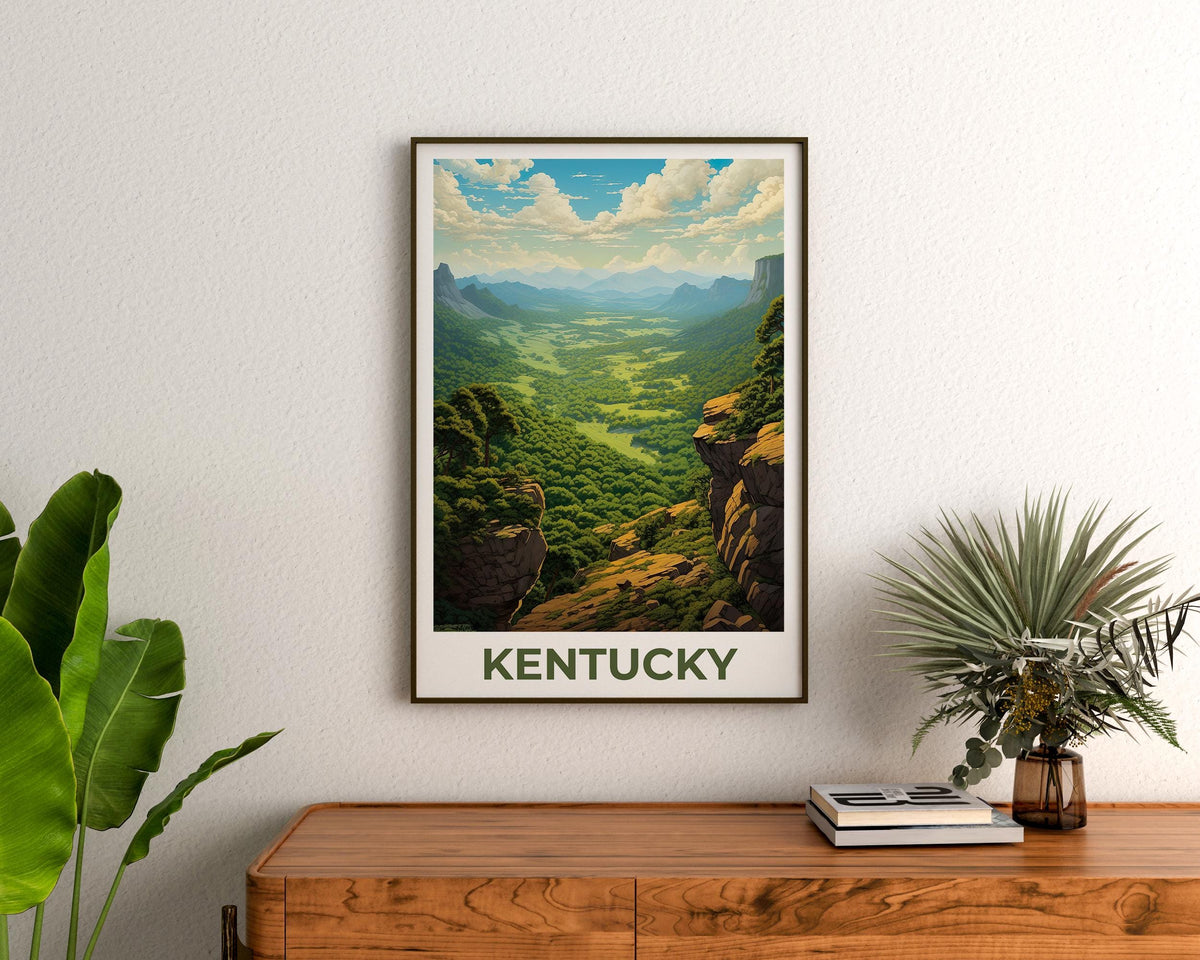 Kentucky Cumberland Poster — Green Valley Overlook Print