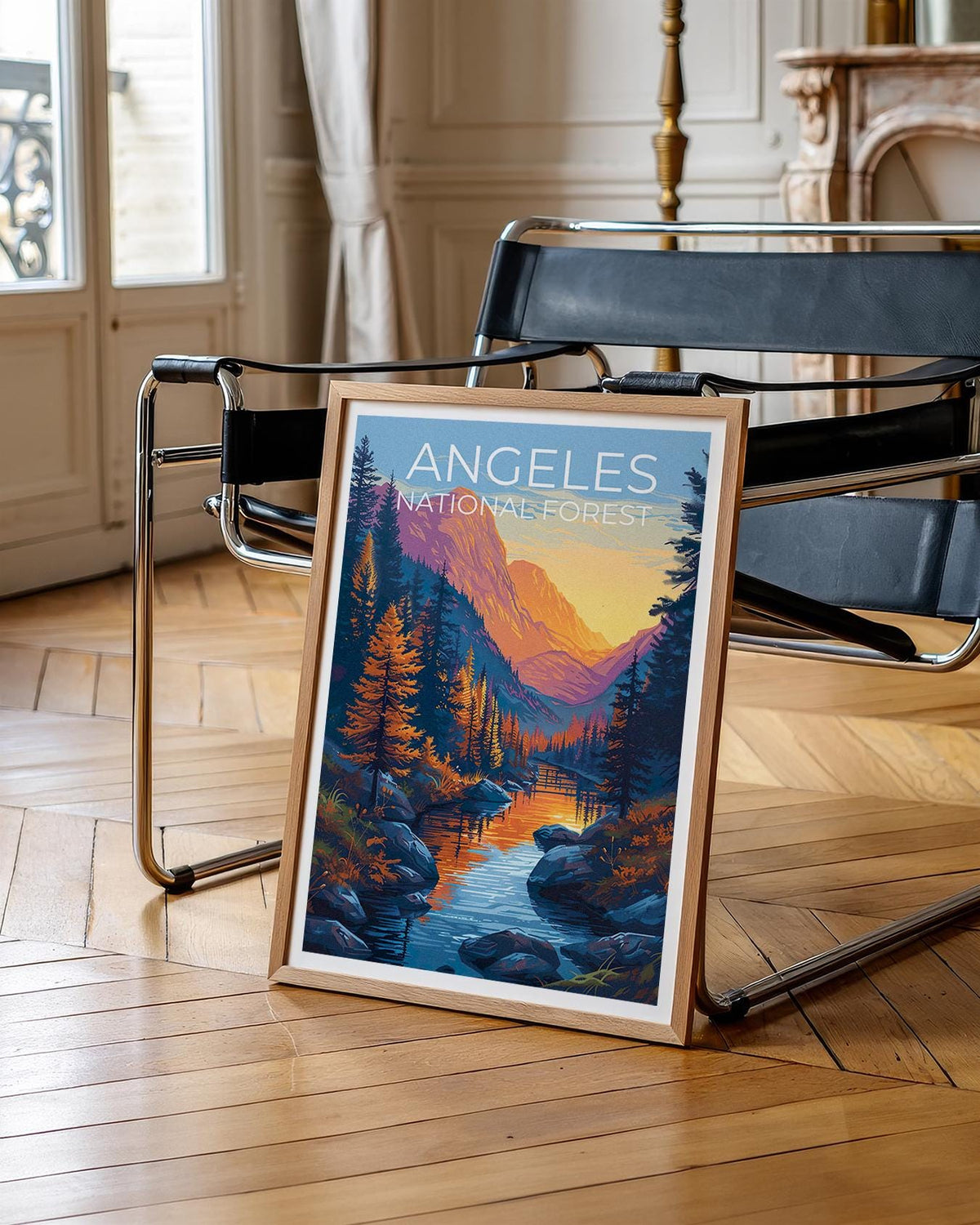 Angeles National Forest Autumn Pines Creek Poster