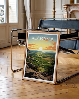 Alabama Cheaha State Park Poster – Sunset Overlook Art