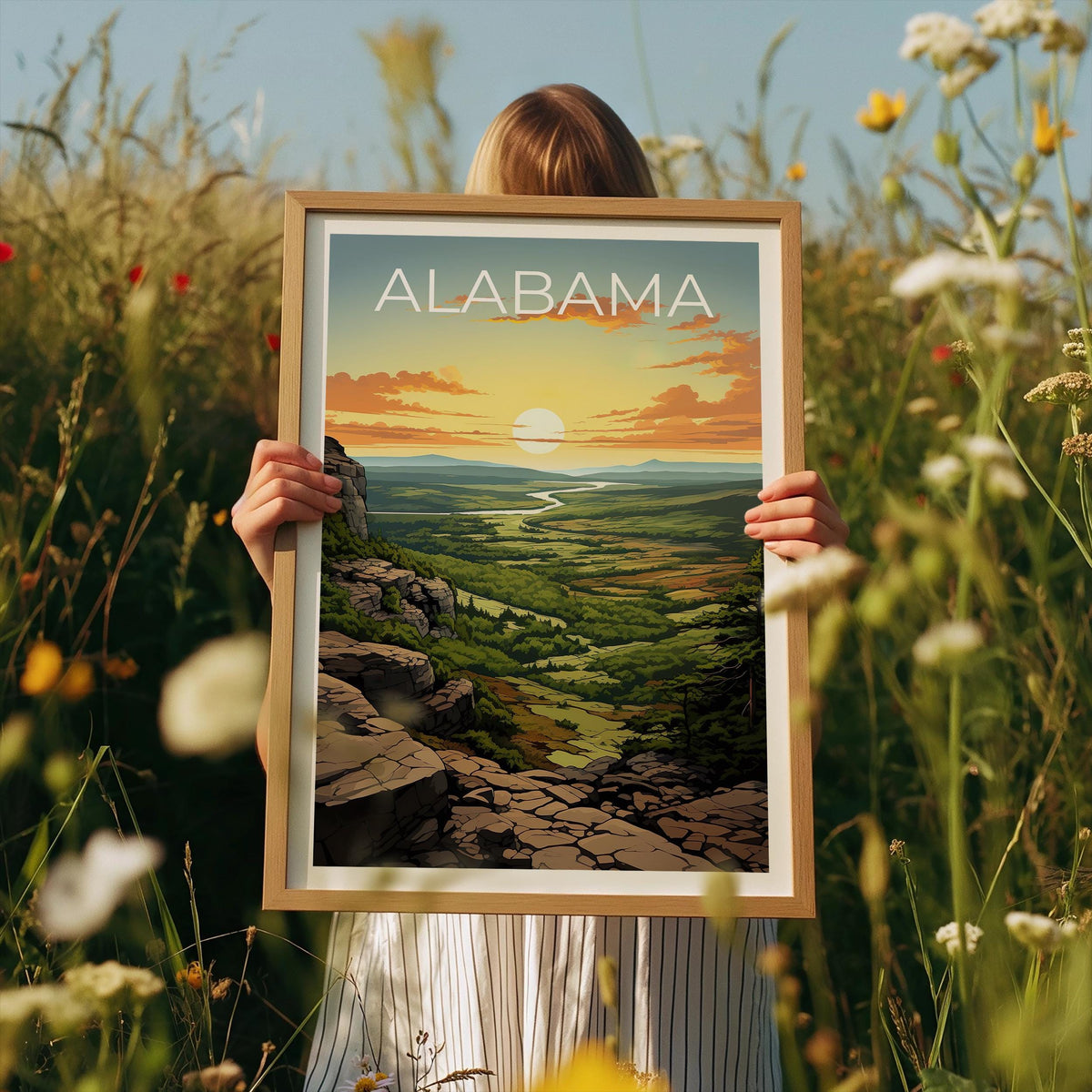 Alabama Cheaha State Park Poster – Sunset Overlook Art