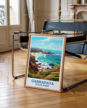 Garrapata State Park Rocky Cove Poster, California Print