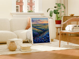 The Palouse Poster — Wildflower Hills Sunset Print
