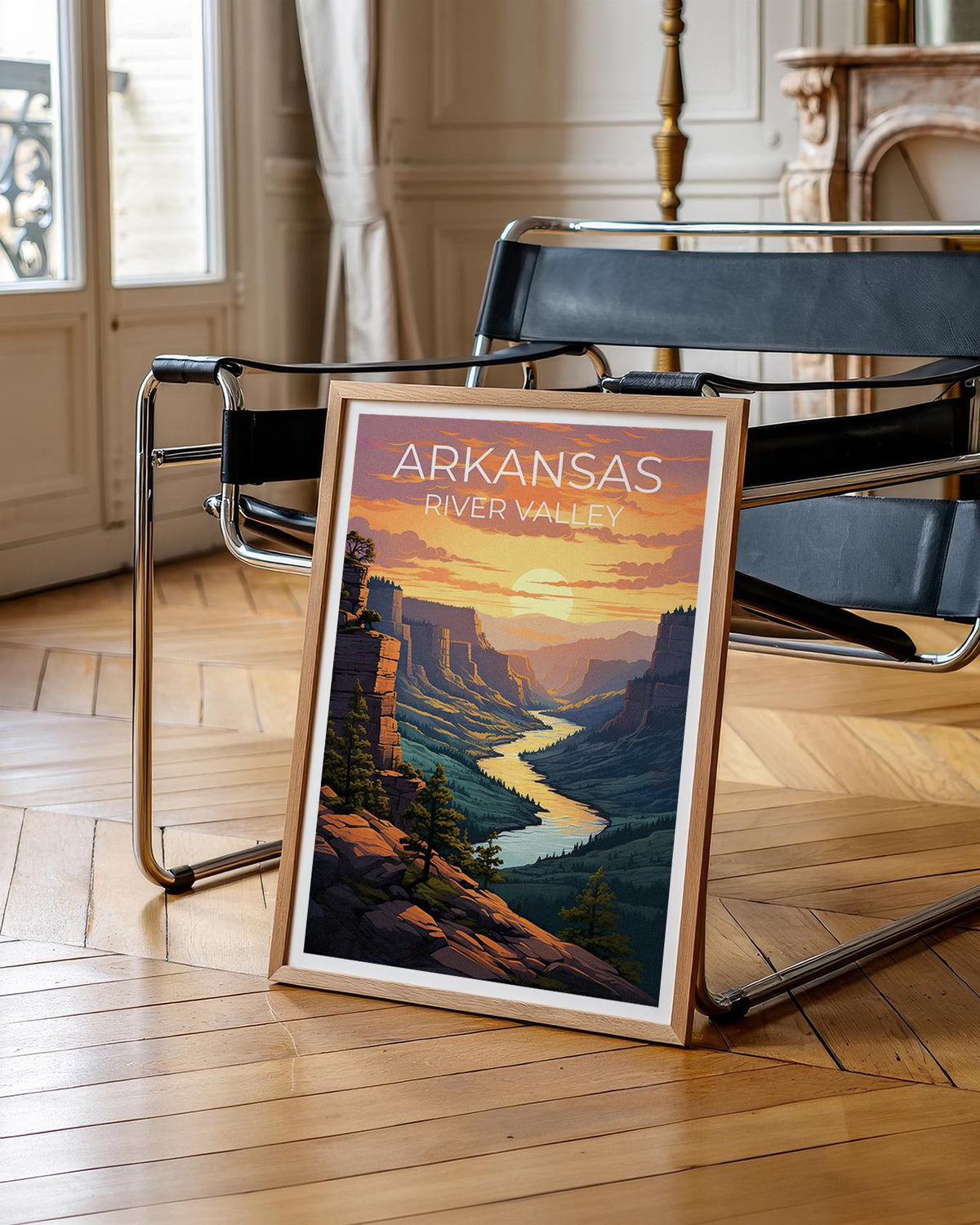 Arkansas River Valley Poster — Canyon Sunset Art Print
