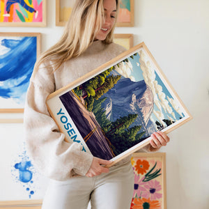 Yosemite National Park Poster — Half Dome Road Print