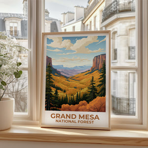 Grand Mesa National Forest Poster - Autumn Valley Print