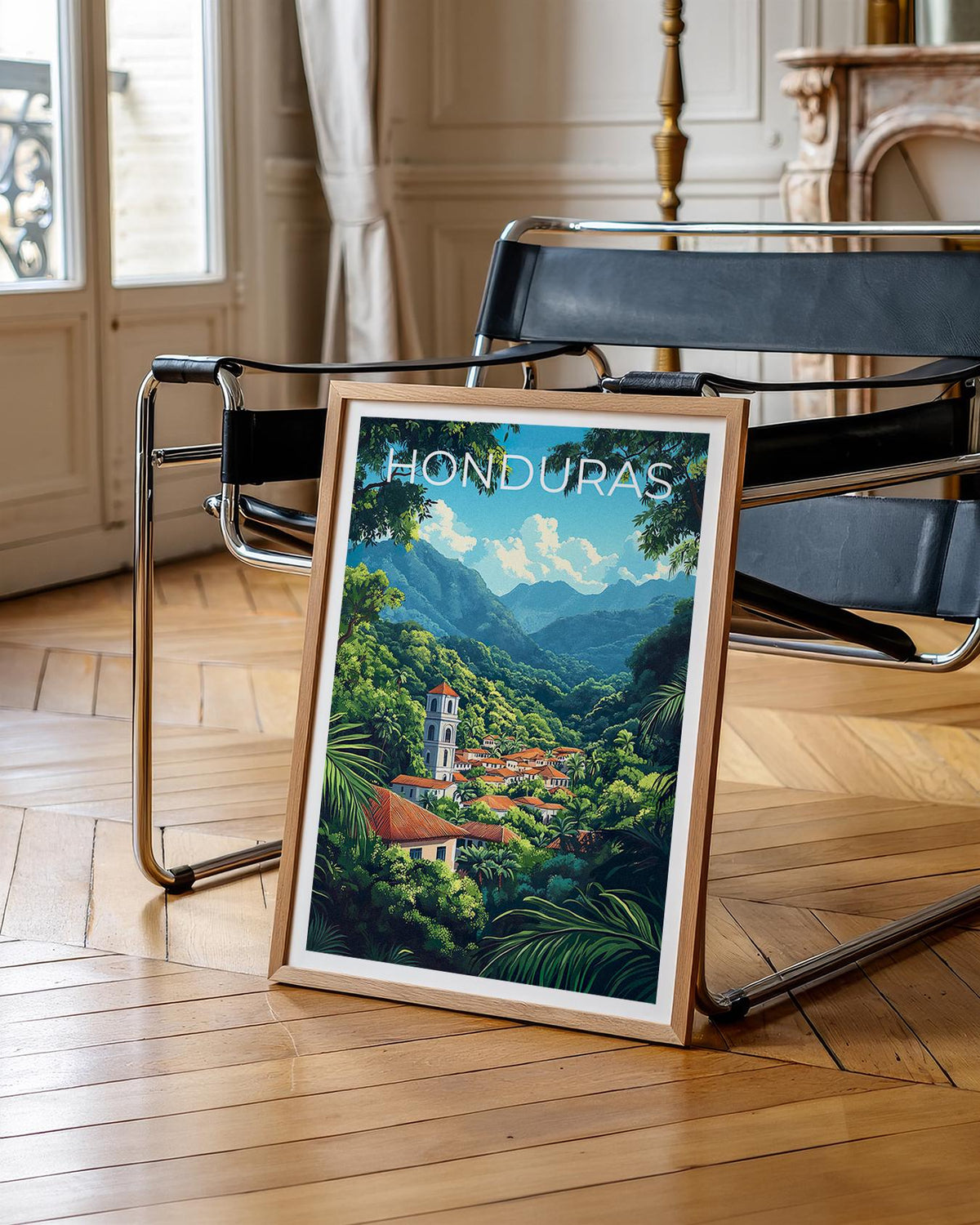 Honduras Rainforest Poster — La Moskitia Volcano Jungle Art