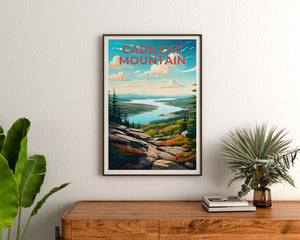 Cadillac Mountain Poster – Acadia Summit Vista Print
