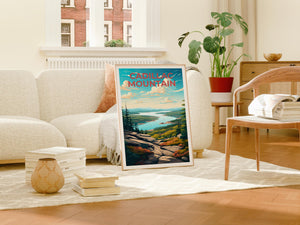 Cadillac Mountain Poster – Acadia Summit Vista Print