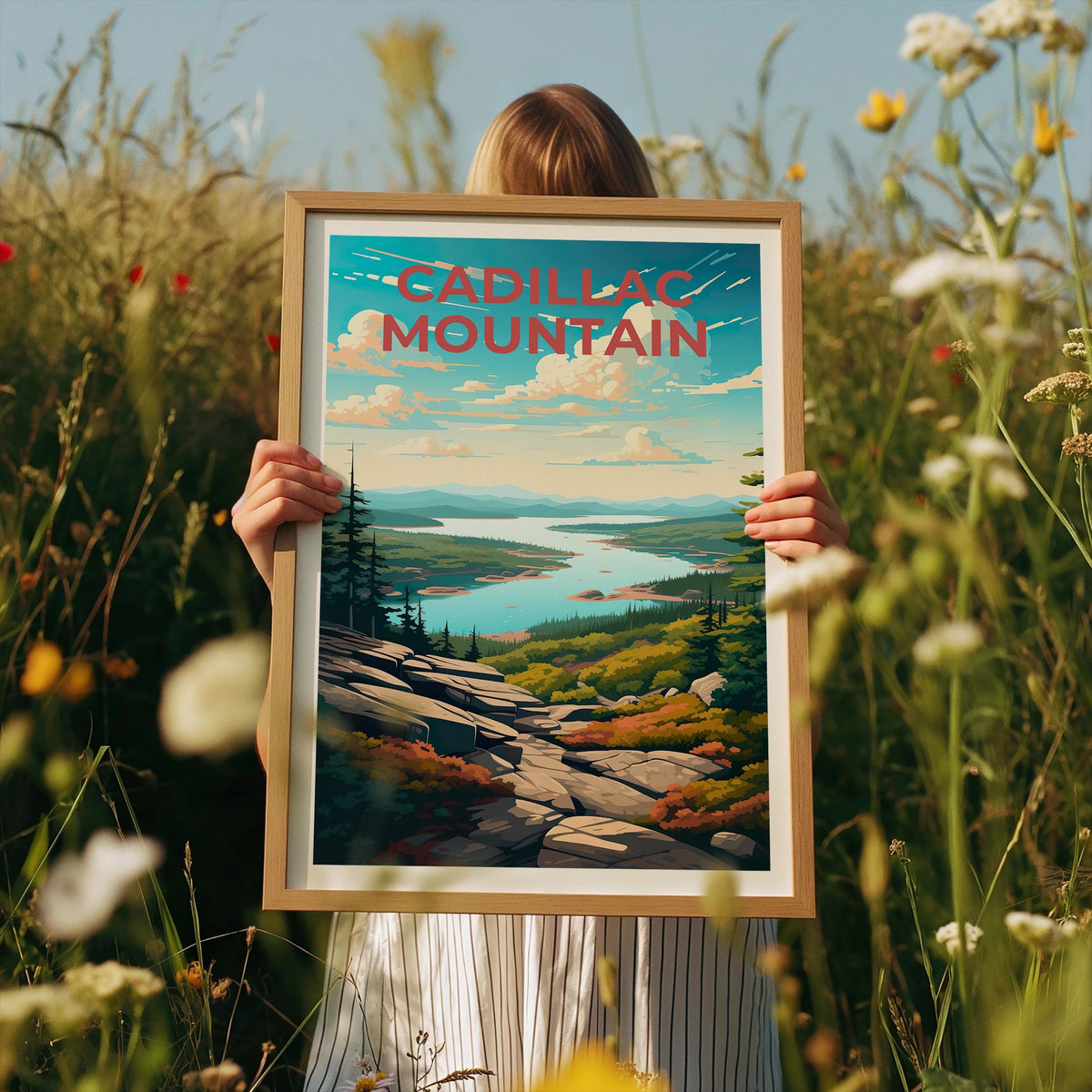 Cadillac Mountain Poster – Acadia Summit Vista Print