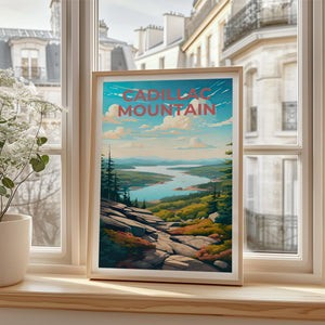 Cadillac Mountain Poster – Acadia Summit Vista Print