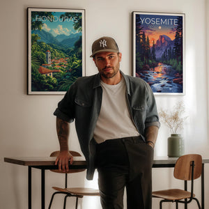 Honduras Rainforest Poster — La Moskitia Volcano Jungle Art