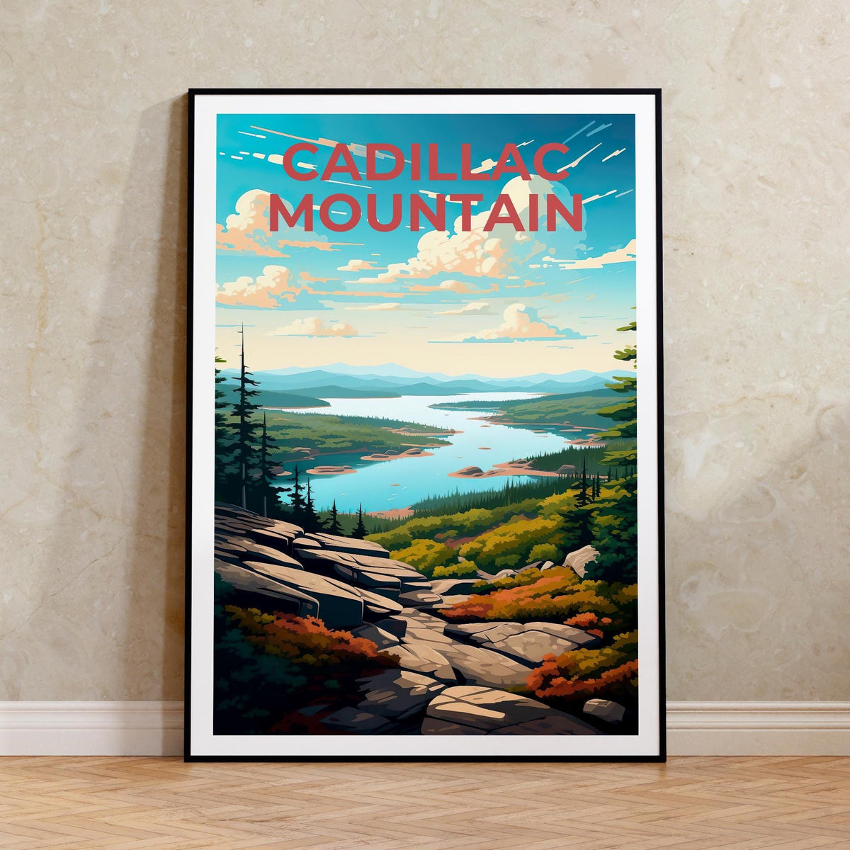 Cadillac Mountain Poster – Acadia Summit Vista Print