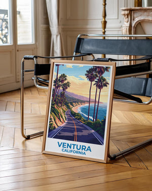 Ventura California Poster: Pacific Coast Highway Road Print
