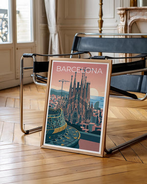Barcelona Sagrada Familia Print - Spain Gaudi Mosaic Art