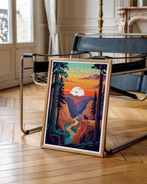 Kings Canyon National Park Poster - Sunset Canyon Print