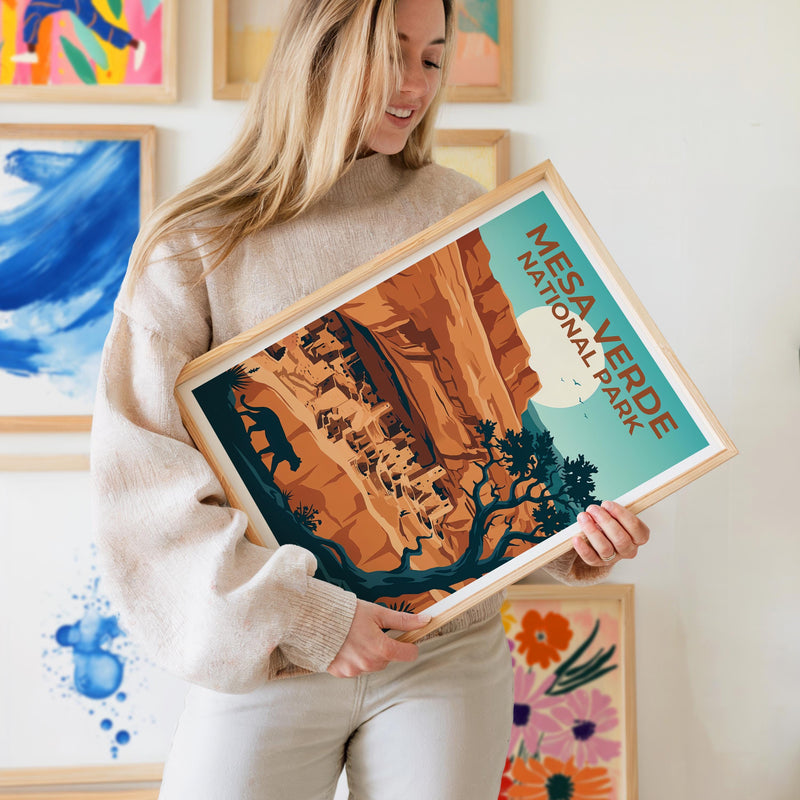 Mesa Verde National Park Poster – Cliff Palace Print
