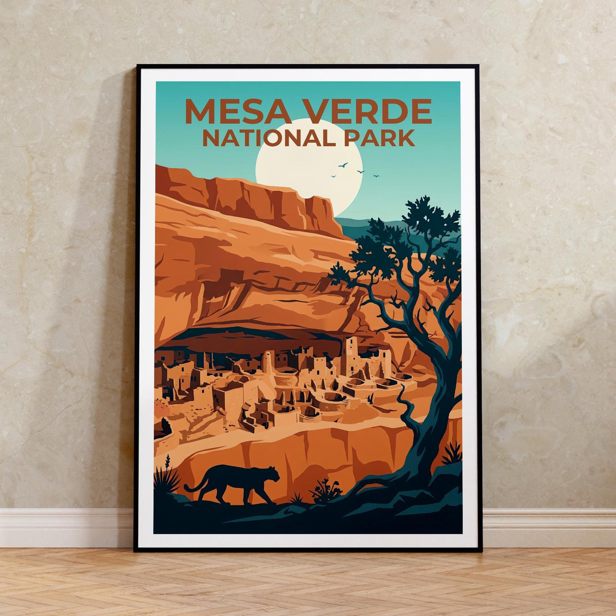 Mesa Verde National Park Poster – Cliff Palace Print