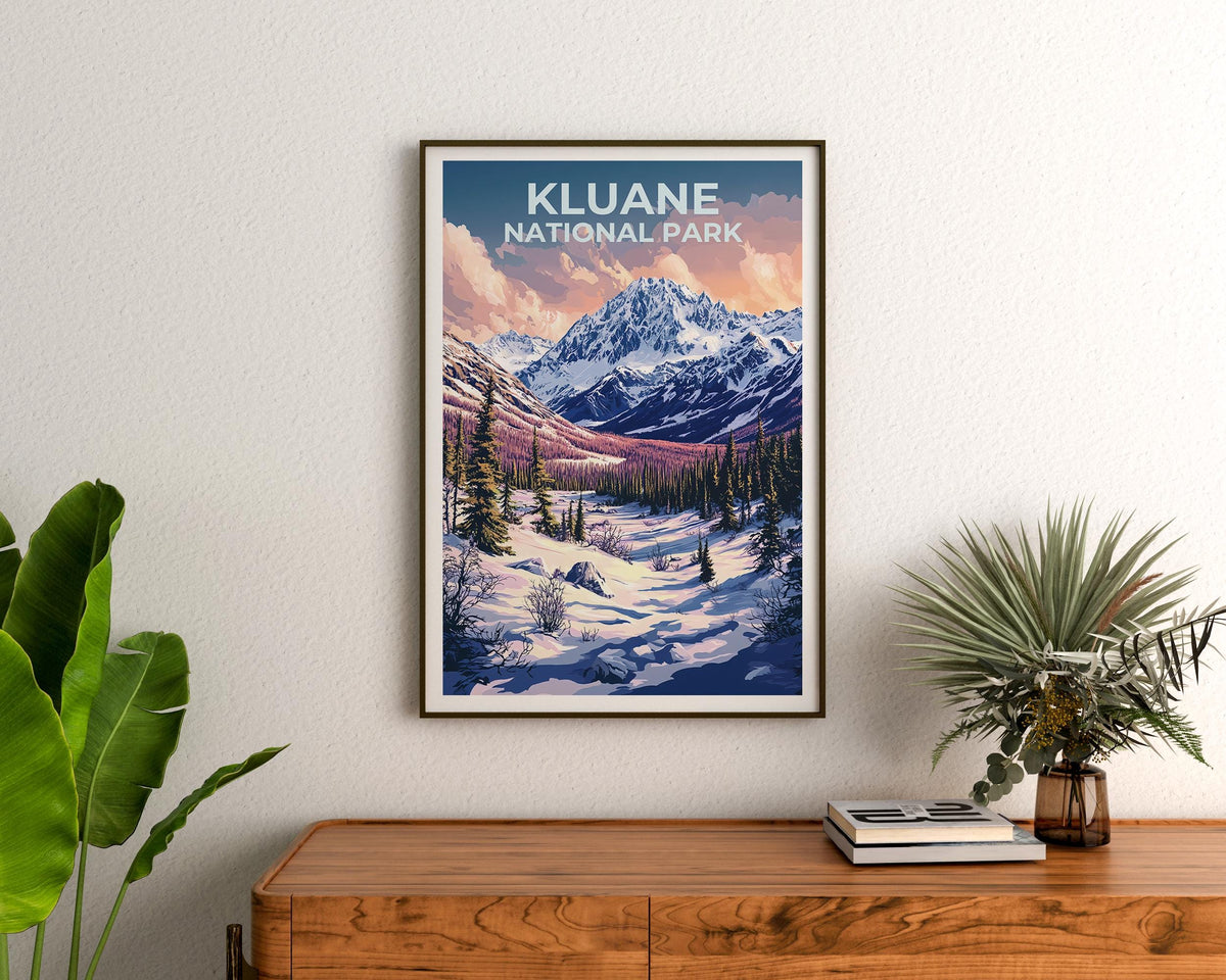 Kluane National Park Poster – Alpine Meadow Trail Art