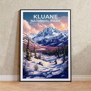 Kluane National Park Poster – Alpine Meadow Trail Art