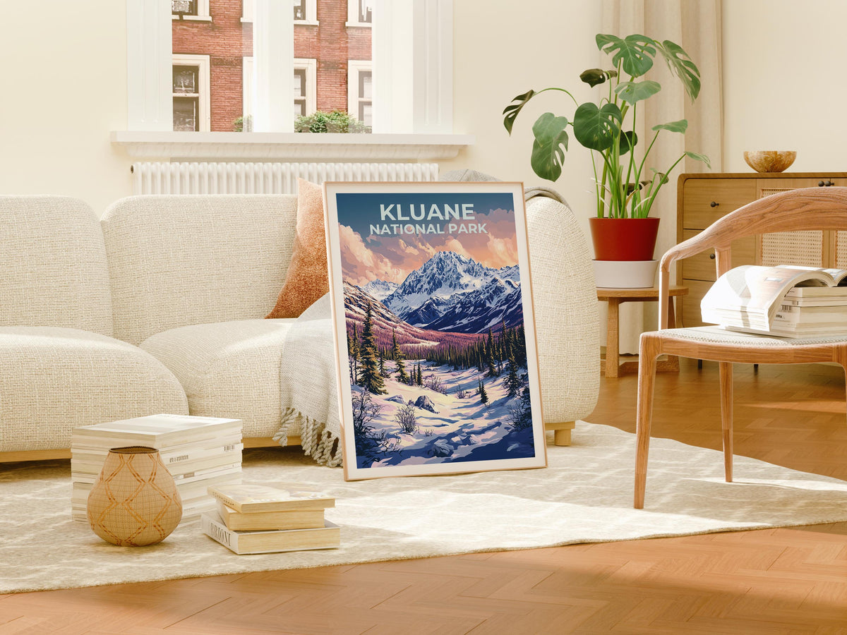 Kluane National Park Poster – Alpine Meadow Trail Art