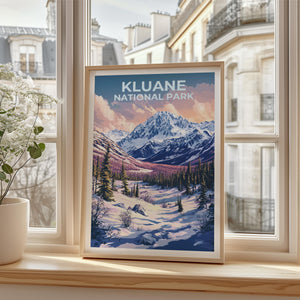 Kluane National Park Poster – Alpine Meadow Trail Art