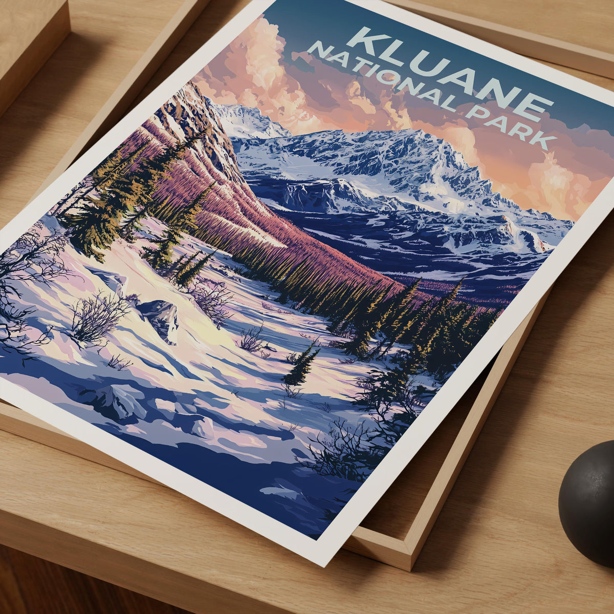 Kluane National Park Poster – Alpine Meadow Trail Art