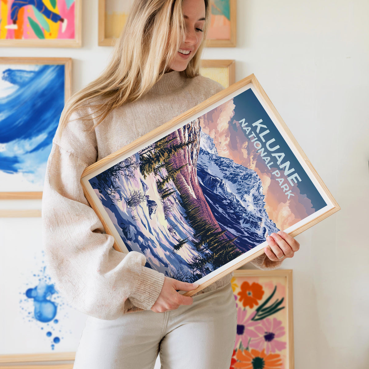 Kluane National Park Poster – Alpine Meadow Trail Art