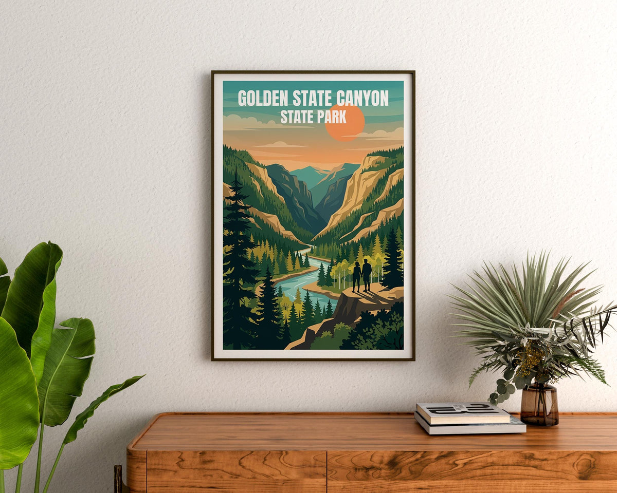 Golden Gate Canyon Poster - Colorado River Valley Sunset