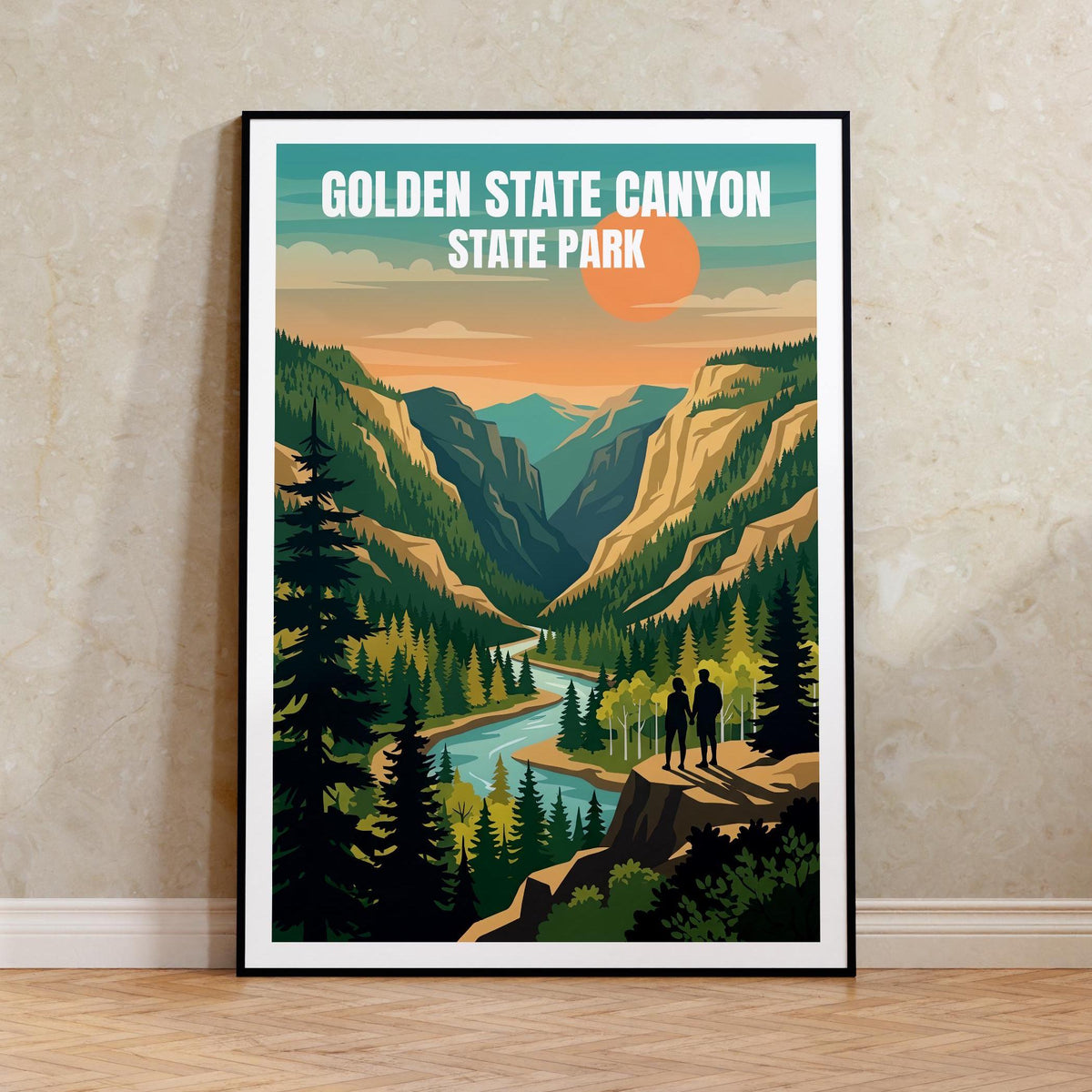 Golden Gate Canyon Poster - Colorado River Valley Sunset
