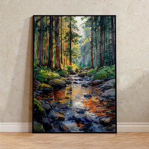 Watercolor Olympic National Park Poster, Washington Nature Wall Art, Scenic Travel Print