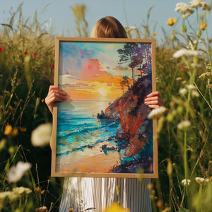 Watercolor Emerald Bay State Park Poster, California Wall Art, Scenic Travel Print