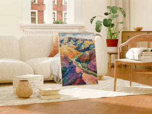 Badlands Watercolor Poster, National Park Keepsake, South Dakota Print