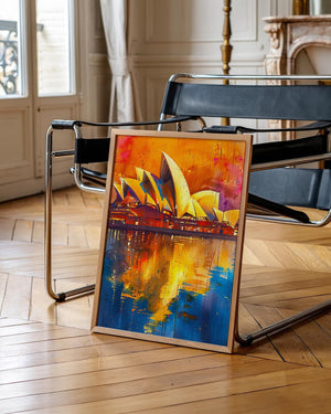 Sydney Opera House Poster, Australia Wall Art, Watercolor Travel Print