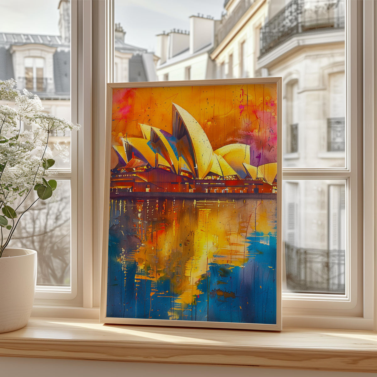 Sydney Opera House Poster, Australia Wall Art, Watercolor Travel Print