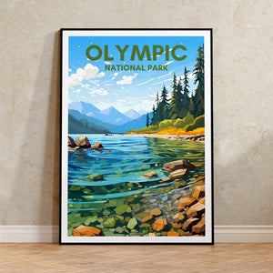 Olympic National Park Print - Washington Coast Poster