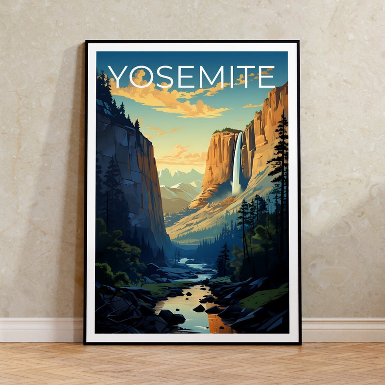 Yosemite Poster - California Landscape Art - Nature Decor