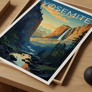 Yosemite Poster - California Landscape Art - Nature Decor